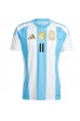 Fotbalové Dres Argentina Angel Di Maria #11 Domácí Oblečení Copa America 2024 Krátký Rukáv